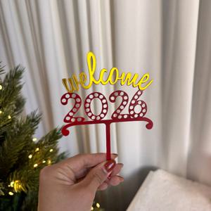 2026 새해토퍼 해피뉴이어 토퍼 새해 케이크 데코픽 DIY 연말 신년파티 크리스마스