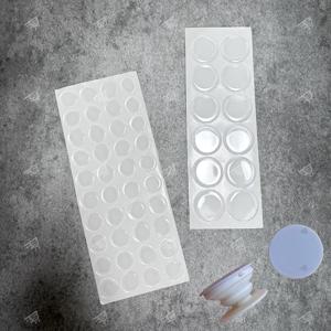 스마트폰 톡 꾸미기 DIY 투명 원형 에폭시 크리스탈 스티커 필름