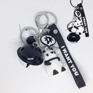 왕방울 블랙팬더 인형 캐릭터 귀여운 열쇠고리 장식 포인트 키링