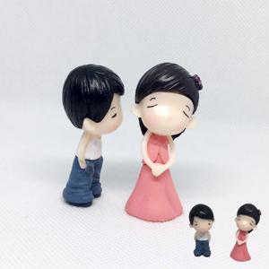 화분 인테리어 서재 장식 피규어 훈남미녀 커플 미니어처 인형