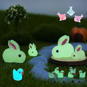 인테리어 DIY 소품 야광 애니멀 미니어처 모형 화분 장식 조경 가드닝