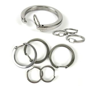 오픈형 원터치 가방고리 키링 부자재 가죽공예 부품 O링 액세서리 만들기