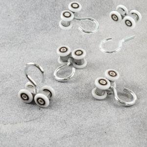 세차커튼 고리형 도르레 슬라이딩 도어롤러 샤워부스 커튼 도르래 휠