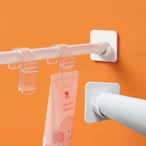 못없이 무타공 커튼봉 브라켓 부착식 압축봉 받침대 지지대 홀더 화이트