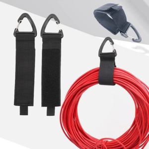 케이블 호스 공구 공간정리 찍찍이 카라비너 로프 다용도 고정 고리