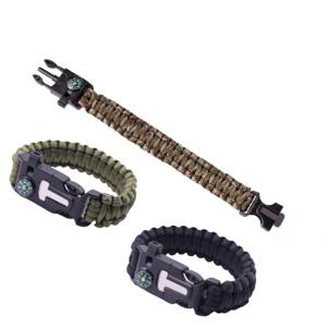 캠핑 서바이벌 등산 생존 전술 다기능 멀티툴 나침반 매듭 로프팔찌