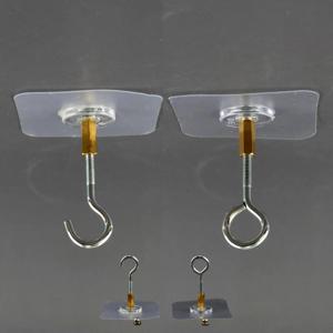 무타공 부착식 천장 후크 간편 설치 접착 다용도 소품 걸이 홀더