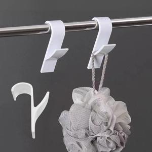 다용도 소품걸이 플라스틱 봉걸이 양면 랙 범용 백 후크 벽걸이