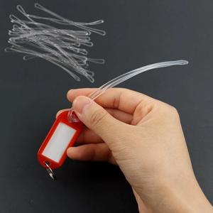 투명 이름표 네임택 인식표 캐리어 가방 스트랩 DIY 고리 셀프 교체