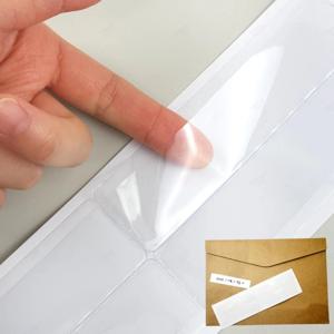 부착식 투명 PVC 라벨 스티커 라벨교체 포켓 메모 삽입 이름표