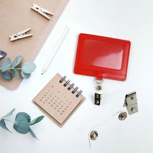 사원증 신분증 목걸이 이름표 악어 집게 명찰 더블 홀 클립