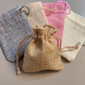 복주머니 통풍 선물 포장 린넨 향 소품 파우치 다용도 주머니 7x9cm