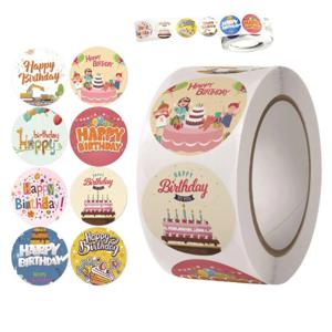 생일축하 파티용품 선물포장 포인트 해피벌스데이 라벨 롤 스티커