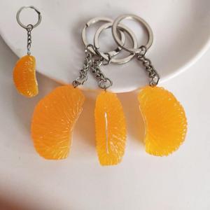새콤달콤 과일 진짜같은 귤 키링 핸드폰 가방 파우치 열쇠고리 선물