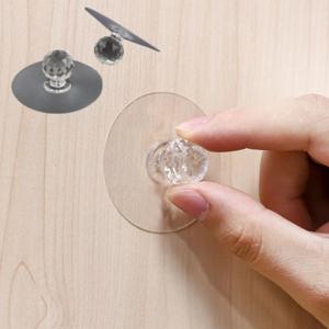 무타공 가구 서랍장 싱크대 가구 손잡이 투명 접착식 꼭지 핸들