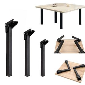 식탁 좌식 테이블 상다리 폴딩 철제 접이식 가구다리 부속품 발통