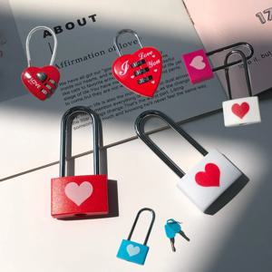 남산 타워 커플 하트자물쇠 기념일 선물 이벤트 미니 자물쇠 열쇠