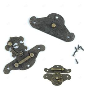 엔틱 공예 빗장 걸쇠 버클 빈티지 경첩 가구 부속 대형 잠금장치