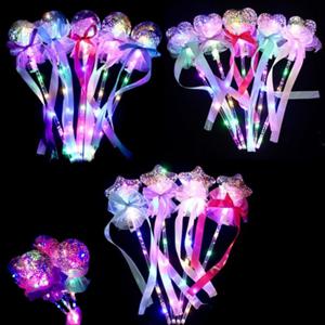 야광 LED 조명 하트 원형 별 야광봉 막대 볼 스틱 이벤트 응원봉