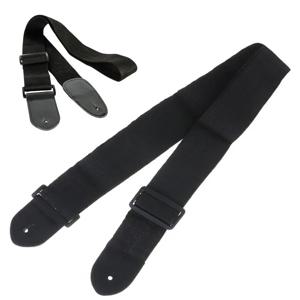 일렉 베이스 통기타 멜빵 길이조절 스트랩 어깨끈 심플 블랙