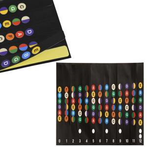 통기타 일렉기타 초보 입문자용 기타 코드 6문자열 스티커판