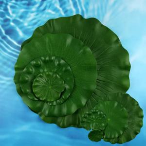 호수 연못 물에 뜨는 연꽃잎 조화 소품 인테리어 모형 식물 장식 7p