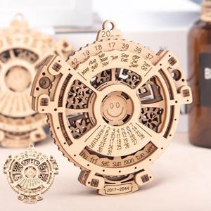 수제 조립 탁상 캘린더 DIY 다이어리 톱니바퀴 우드 만년달력