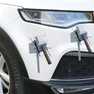 자동차 오토바이 데코 스크래치 흠집 기스커버 3D 입체 망치 스티커