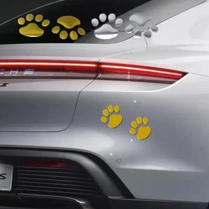 자동차 데칼 거울 벽 스티커 3D 입체 데코 발자국 포인트 스티커