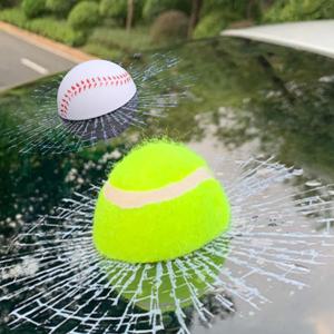 자동차 익스테리어 3D 입체 테니스볼 야구공 유리 박살 데코 스티커