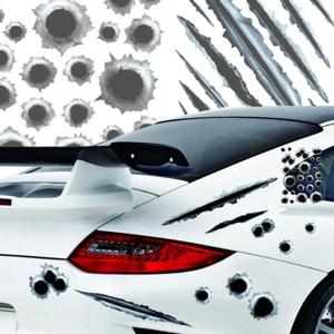 차량용 흠집 스크래치 커버 3D 총알 입체 데칼 방수 튜닝 스티커