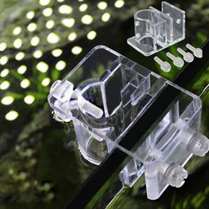 수족관 어항 산소 튜브 벽면 고정 호스 클램프 거치대 클립 투명