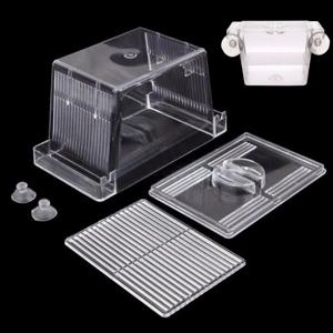 수족관 열대어 치어보호 부화통 흡착식 격리상자 부화기 투명