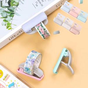 휴대용 종이 테이프 커터 문구용품 마스킹 테이프자르기 컷팅기