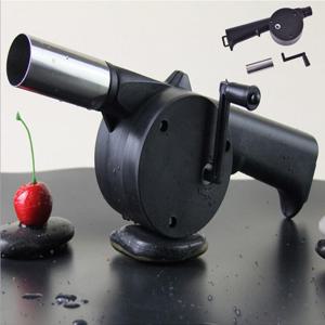 캠핑 차박 글램핑 숯불 장작 풍로 블로어 점화기 미니 핸드 수동 송풍기