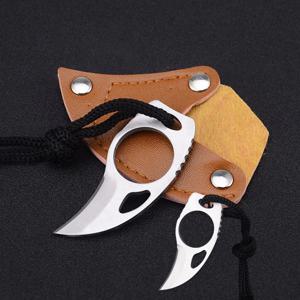캠핑 낚시 아웃도어 서바이벌 가죽케이스 포함 스텐 발톱 나이프