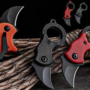 휴대용 미니 카람빗 등산 다용도 캠핑칼 후크 클립형 고리 다용도 칼