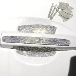 자동차 문 손잡이 튜닝 스크래치 방지 보호 새차 선물 큐빅 스티커 8p