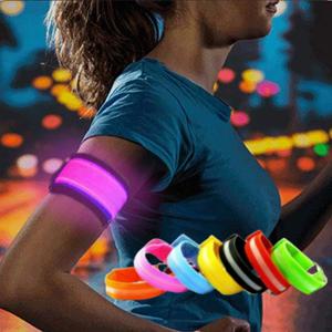 야간 러닝 운동 라이딩 자전거 LED 암 밴드 야광팔찌 팔밴드