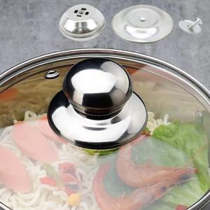 다용도 후라이팬 냄비뚜껑 손잡이 교체형 스텐 냄비꼭지 부품