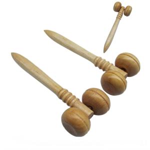 얼굴 지압 우드 롤러 셀프 페이스 마사지 뭉친근육 스트레칭 마사지기