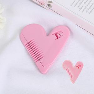 셀프 앞머리 다듬기 헤어 컷팅 빗 브러쉬 다용도 왁싱 제모 하트 빗