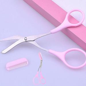 휴대용 셀프 미용 눈썹 칼핀셋 숱 정리 다듬기 눈썹정리 빗 가위