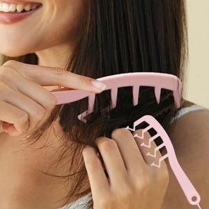 정수리 풍성한 헤어스타일링 볼륨업 솔기빗 지그재그 Z 가르마빗