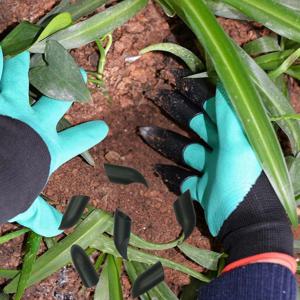 정원 관리 텃밭 작물 재배 땅파기 손가락 호미 발톱 모양 갈고리 장갑