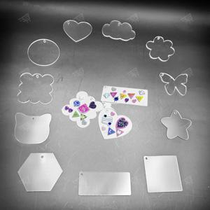 투명 아크릴 열쇠고리 만들기 DIY 부자재 재료 민무늬 키링 키홀더