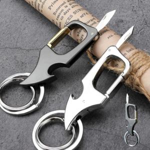 택배 컷팅 카라비너 호신용 키링 미니 나이프 병따개 멀티 열쇠고리