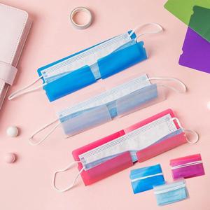 휴대용 마스크 위생 용품 보관함 여행용 투명 마스크 폴더 케이스