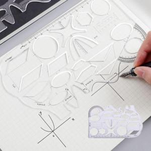 멀티 도형 눈금자 드로잉 패턴도형 그리기 모형 다기능 자