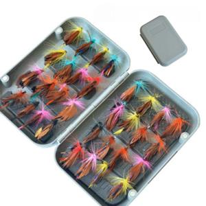 낚시용품 루어 낚시 가짜 인조미끼 플라이훅 미끼 32종 세트